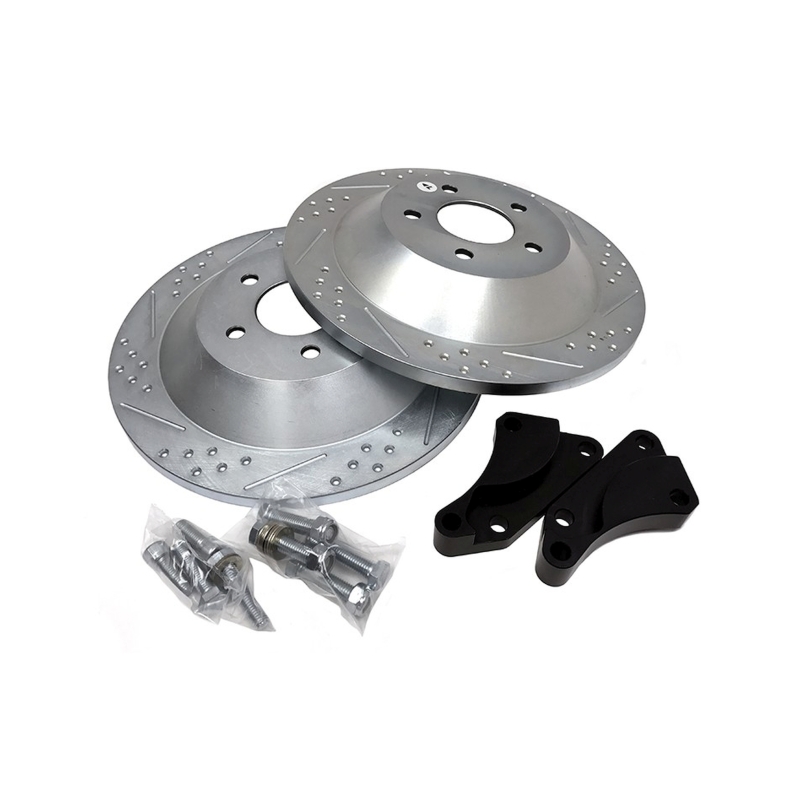 Chevrolet Cobalt SS Brake Rotor (2) - Rear - Baer Brakes - EradiSpeed1 - Zinc Plated - `05-`08